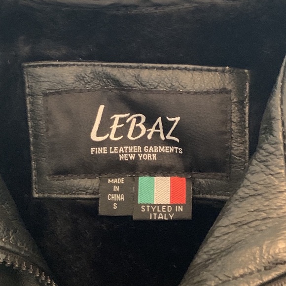 LEBAZ Womens Leather Jacket with Lining Size Small - Picture 6 of 6
